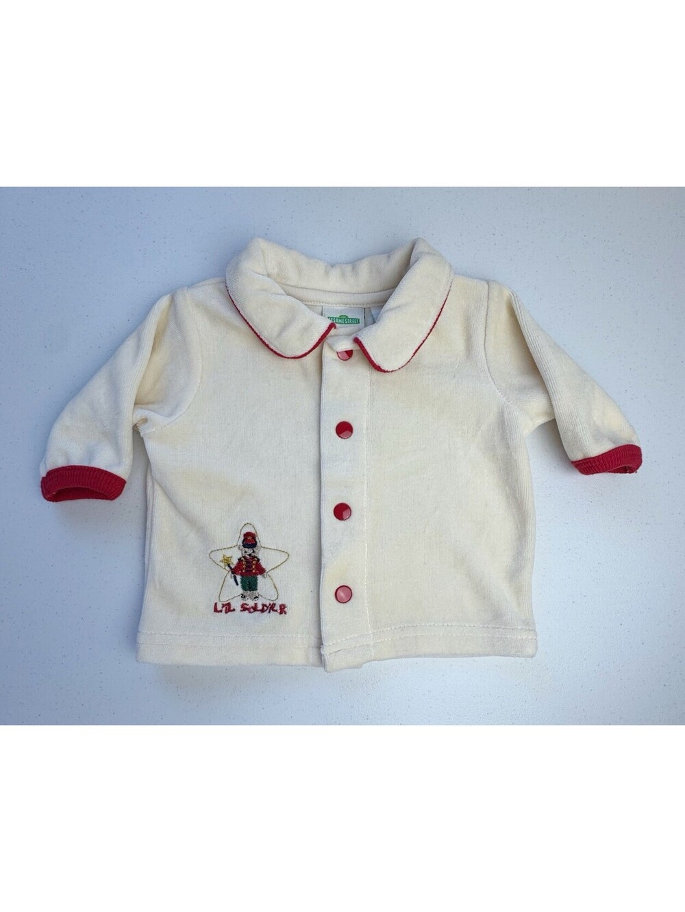 Sesame Street 2002 L’il Soldier Sweater 3-6 months